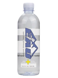 a bottle of water on a white background